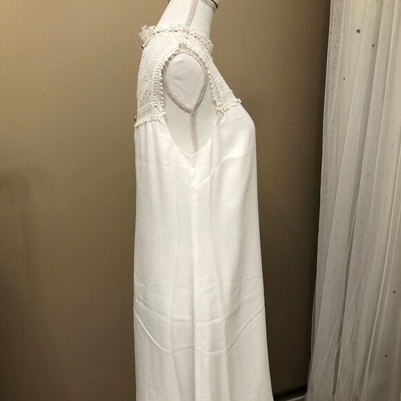 Ted Baker Carsey Crocheted Lace Yoke Shift Dress Ivory TB3 US8 - Picture 8 of 13